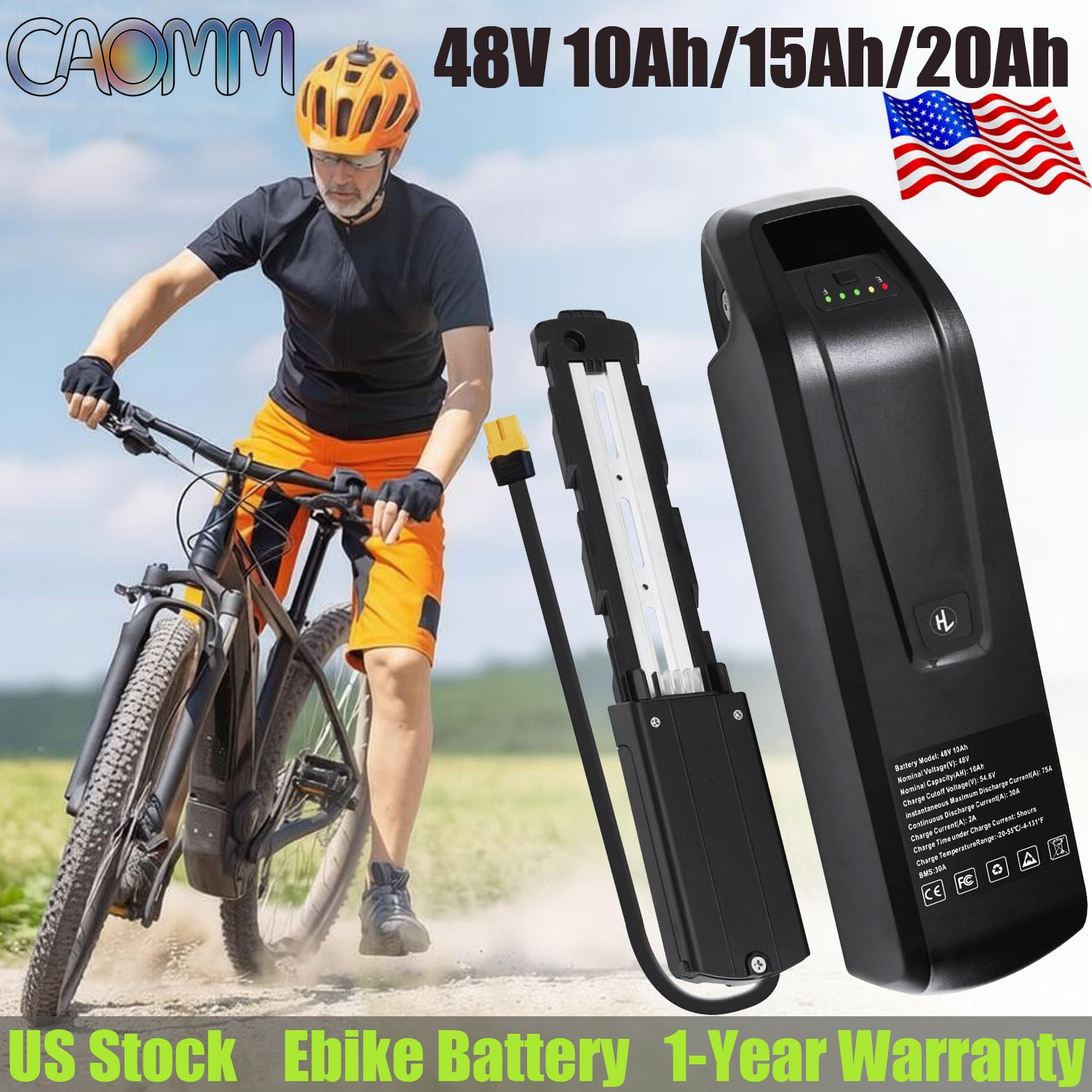 Ebike Battery 48V 20Ah Hailong - Paket Baterai Lithium Hailong 48V untuk