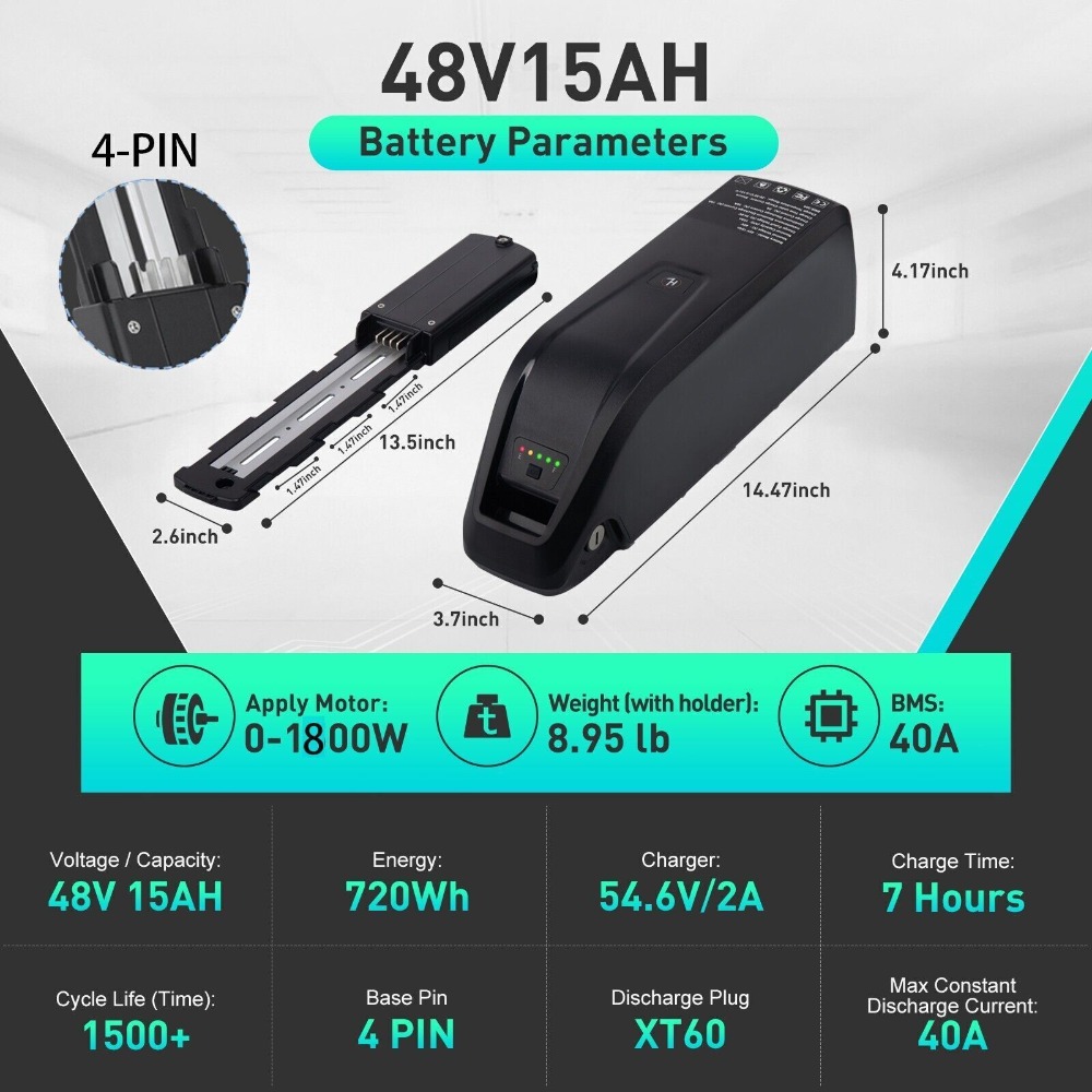 Baterai Hailong 52V 4-Pin / 5- - Ebike Battery 48V 20Ah Hailong ulasan dan harga