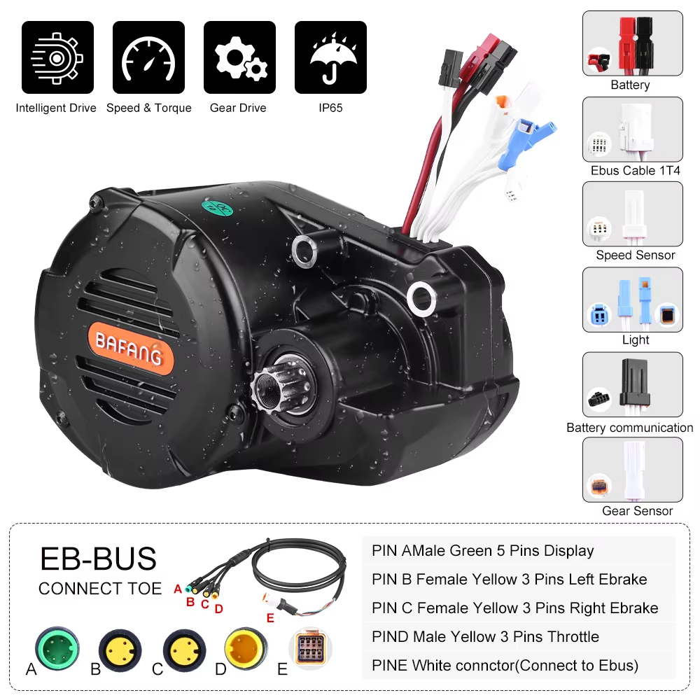 Kit Konversi Motor Penggerak T - Mid Drive Motor Kit 52V 1000W ulasan dan harga