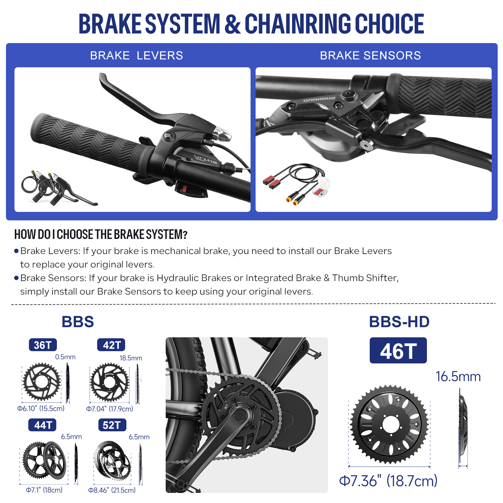 [Stok AS] Kit Motor Tengah Baf - Mid Drive Motor Kit 52V 1000W ulasan dan harga
